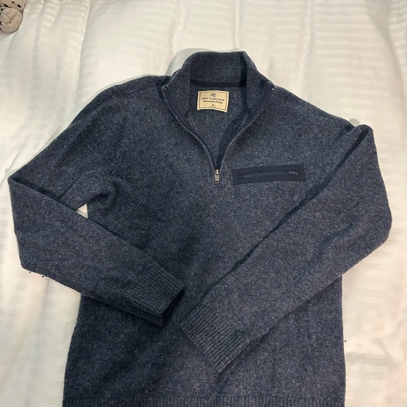 Abercrombie and Fitch 1892 Collection Men’s Wool Quarter Zip Sweater - M - Picture 6 of 8